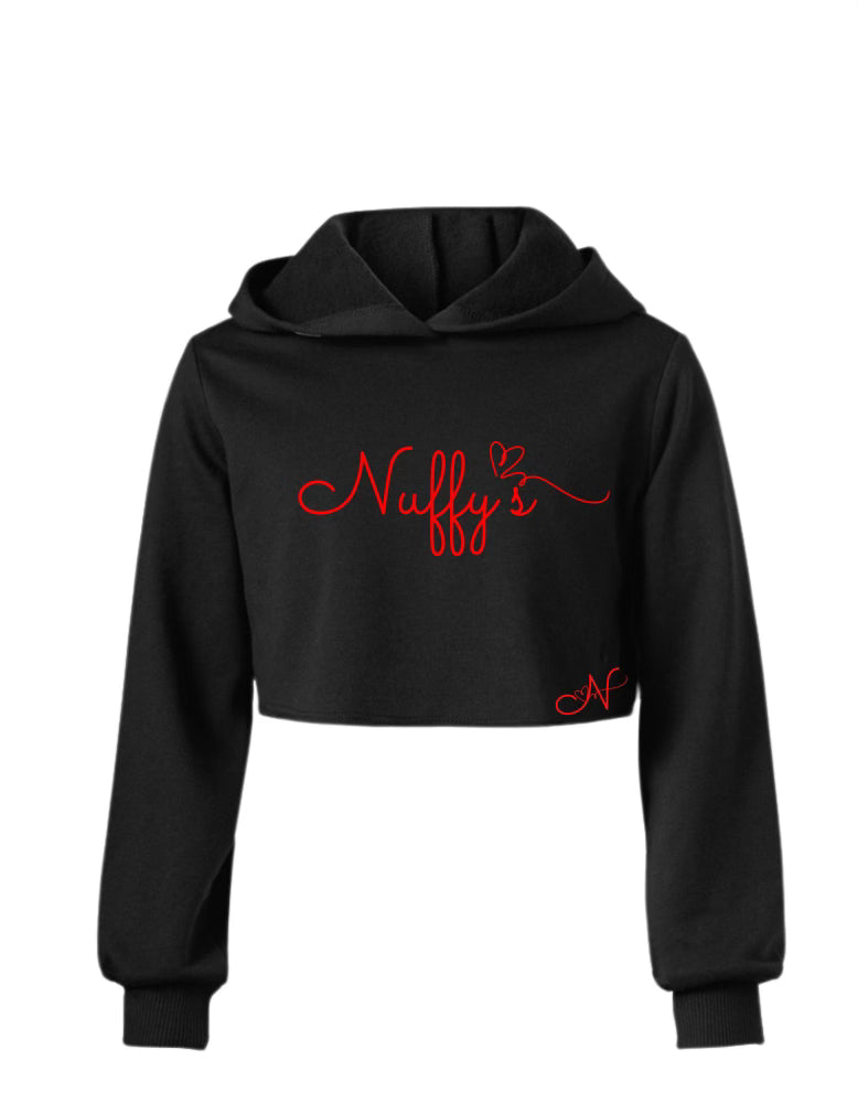 For The Nuffy's Logo Crop Hoodie