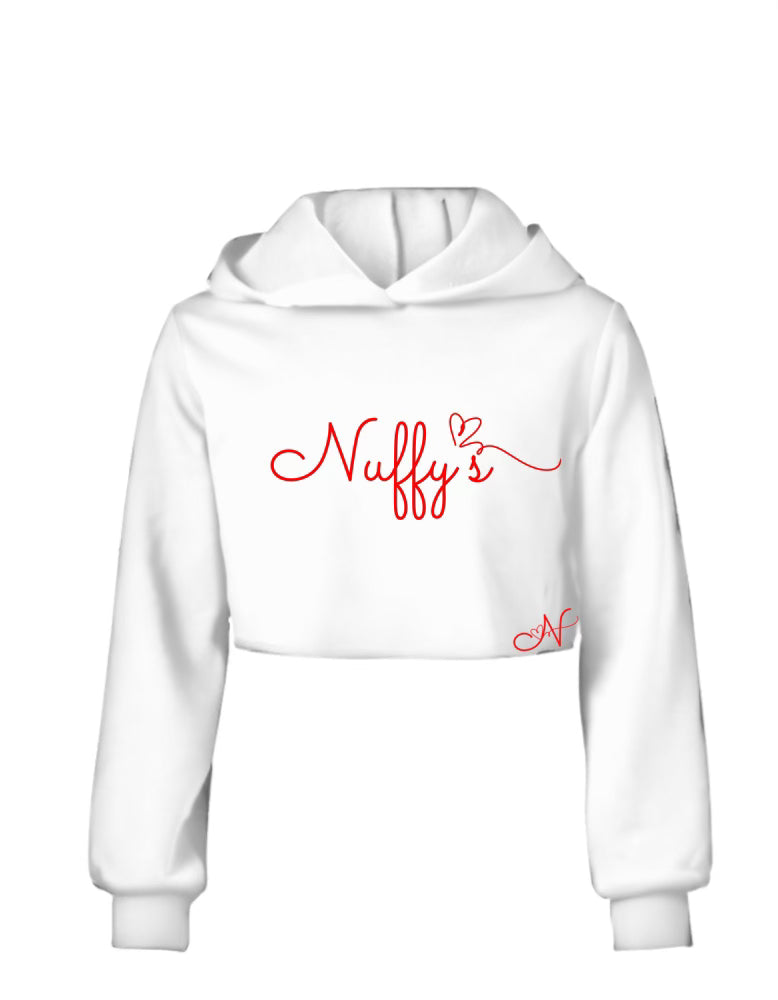 For The Nuffy's Logo Crop Hoodie