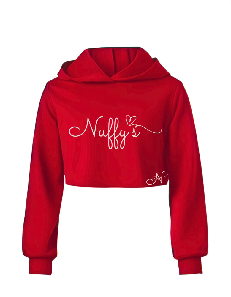 For The Nuffy's Logo Crop Hoodie